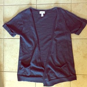 Short sleeve cardigan!